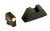 AmeriGlo Suppressor XL Height Green Tritium w/LimeGreen Sights for Glock - 2