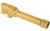 True Precision Threaded Barrel for Glock 43/43X Gold TiN - 2