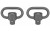 GrovTec Recessed Plunger Heavy Duty Push Button Swivels