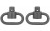 GrovTec Recessed Plunger Heavy Duty Push Button Swivels - 2