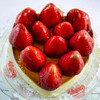 Heart Shaped Cheesecake w/Strawberries