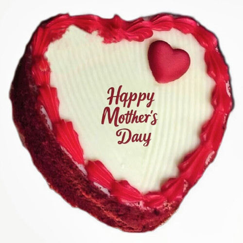 HEART SHAPED RED VELVET CAKE - 6"