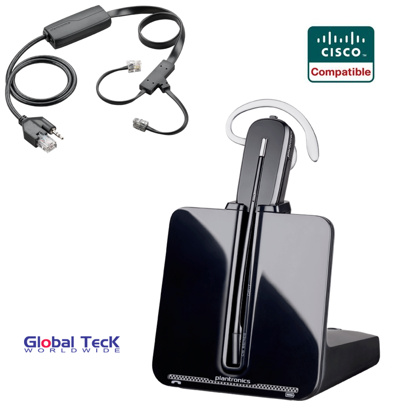 Cisco compatible Plantronics CS 540 Wireless Headset (convertible