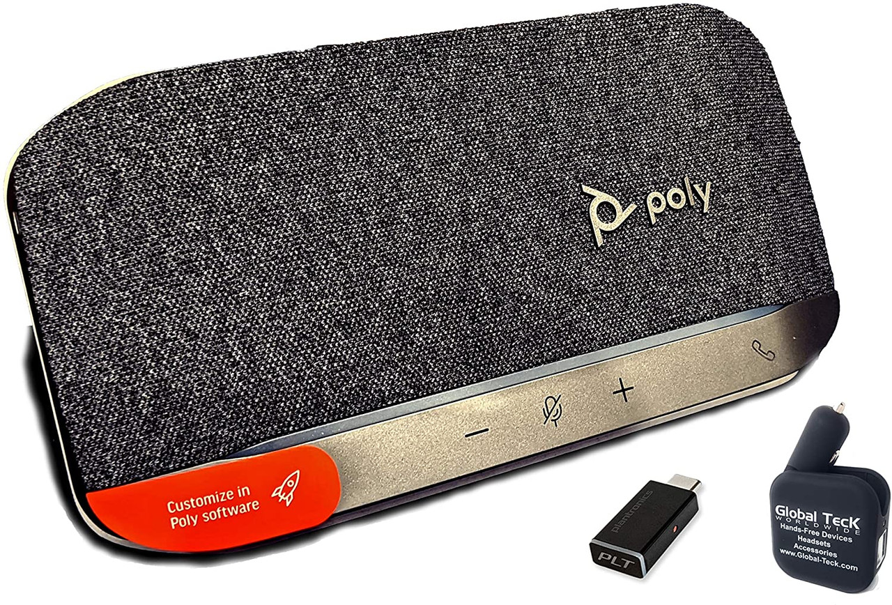 Poly SYNC 20+ USB-C Bluetooth Speakerphone Dongle - Bonus Charger - for  Streaming Voice/Video, Distance Learning, Remote Work, School,Conferencing  Apps - Zoom, Webex, Meet, Teams ( P216869-01-B)