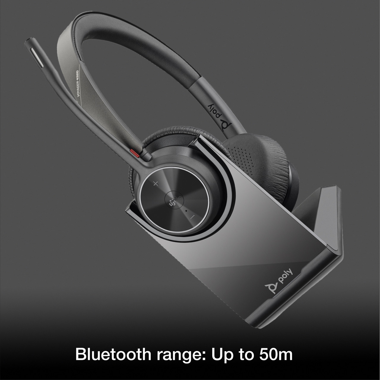 Poly Voyager 4320 UC Wireless Bluetooth Duo Headset (USB-A) Teams Version  with Charge Stand | Kopfhörer