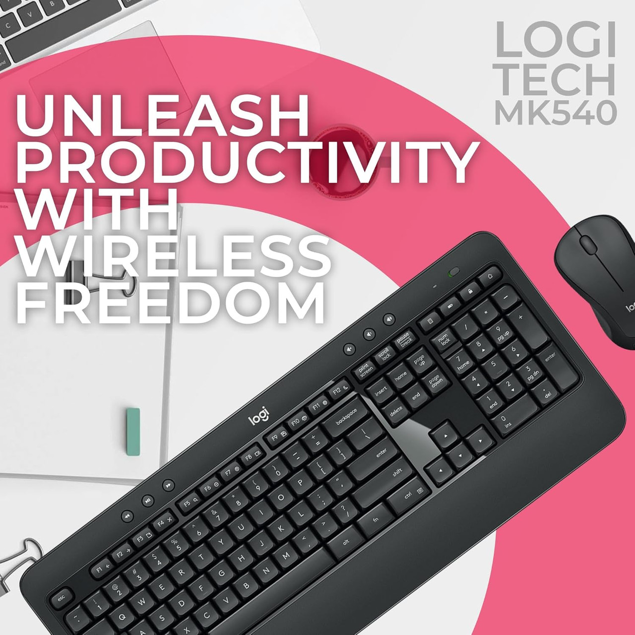 Logitech MK540 Wireless Bluetooth Mouse and Keyboard Combo w