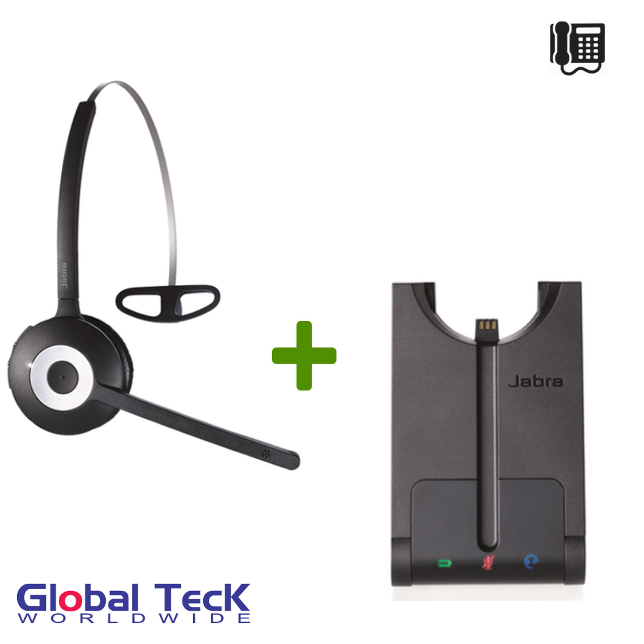 Jabra PRO 920 Wireless Headset System, 920-65-508-105 | Compatible with business telephones including Cisco, NEC, Alacatel, Nortel, Shortel, Aastra, Lucent, Toshiba, Iwatsu