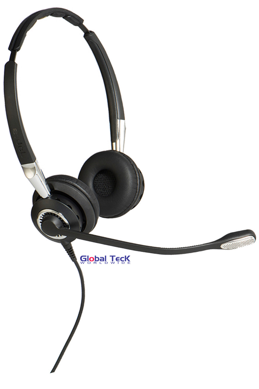 Jabra BIZ 2475 Duo headset with Ultra Noise-Canceling mic, #2409-720-209 |  For Nortel, Polycom, Cisco, Mitel, Avaya, ShoreTel and other business