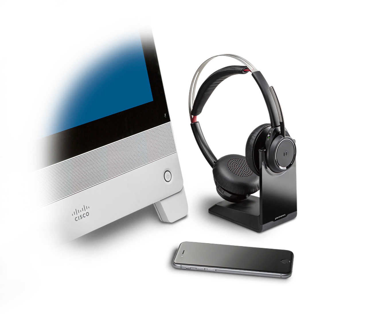 Tablet, UC Voyager Softphones Plantronics Focus PC, MAC, 202652-01 Bluetooth Headset Smartphones, B825