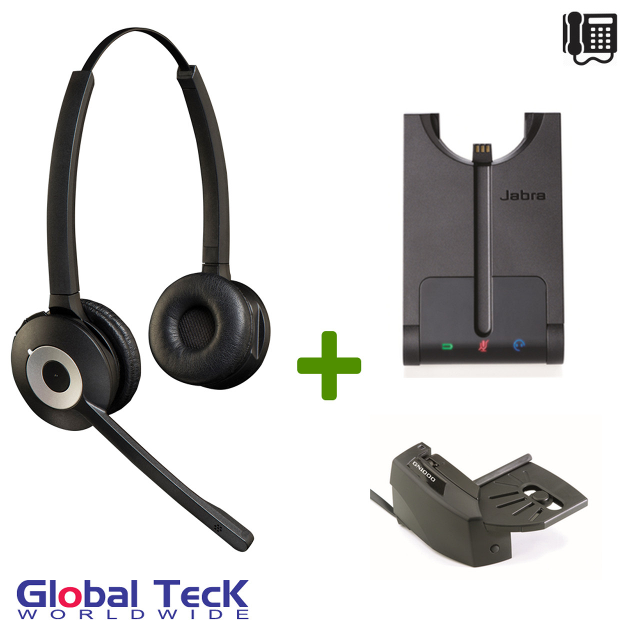 Jabra PRO Duo 920 Bundle Wireless Headset System, 920-69-508-105