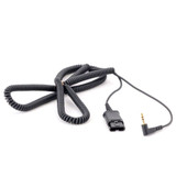 Plantronics Cable | 2.5mm 10 foot with Quick Disconnect (QD) | 70765-01 | For usage with Mobile and Desk phones