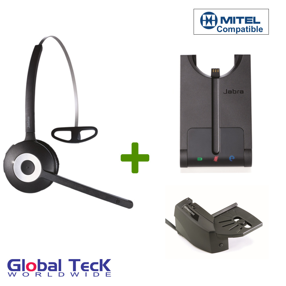 Mitel compatible, Jabra PRO 920 Wireless Headset System, 92065508105 For Mitel IP phones