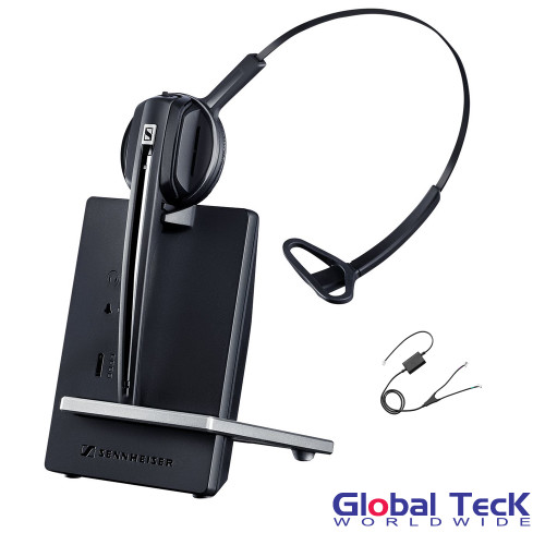 Avaya Compatible Sennheiser D10 Wireless Headset w/ Avaya EHS Adapter