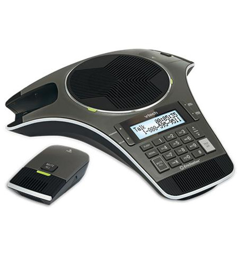 Vtech VCS702 | 2 Wireless Mic Speakerphone | HD Wideband Audio, 2-lines, Conference Phone | Business Office Conference Phone (VCS702)