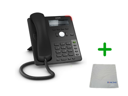 SNOM D715 | 4 SIP Account Office Desk Phone |VoIP, PoE, HD Wideband Audio, 4 Lines, 2-port 1 Gigabit Ethernet, | Up to 4 SIP Accounts, | Business Office Desk Phone | Requires SIP/VoIP Service (D715)