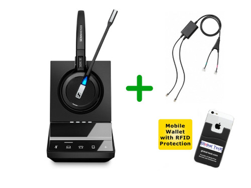 Cisco Compatible Sennheiser D10 Wireless Headset with Cisco EHS