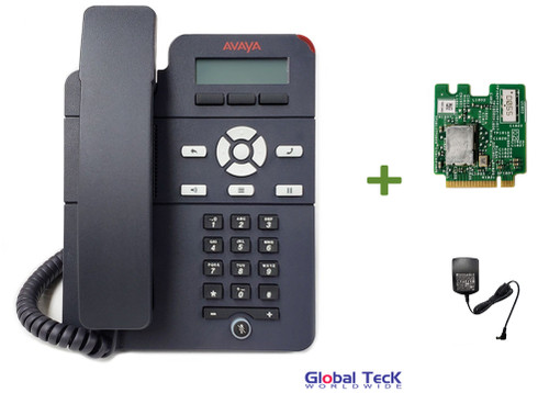 Avaya IP Phone J129 Bundle with Power Supply | Single Line Phone