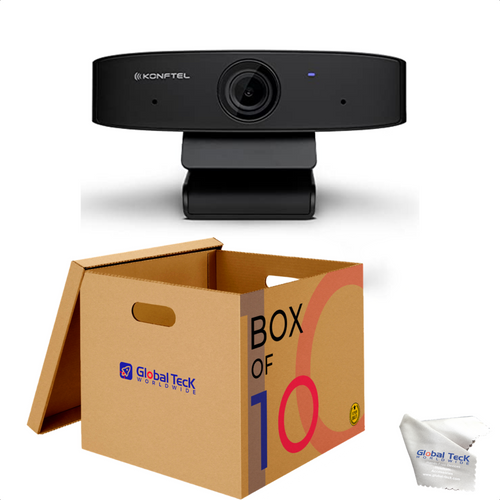 Bundle of Konftel Cam10 Webcam with Microfiber Cloth (Pack of 10) (GTW-KO-931101001-10-MC)

