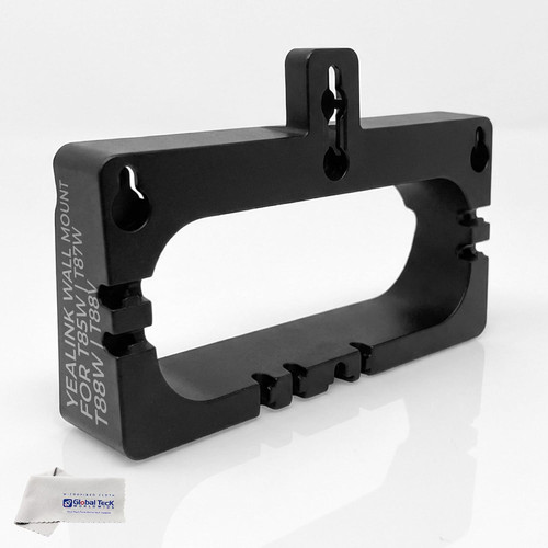 Yealink Wall Mount Bracket for T85W, T87W, T88W, T88V phones only - Exact Fit For a Secure and Easy Installation, Includes GTW Cloth