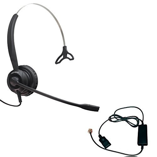 XS 820 Direct Connect Telephone Headset with Inteli Cord Compatible for VVX and SoundPoint Telephones: VVX150, VVX201, VVX 250, VVX300, VVX310, VVX 350 VVX400, VVX401, VVX410, VVX411, VVX 450, VVX500
