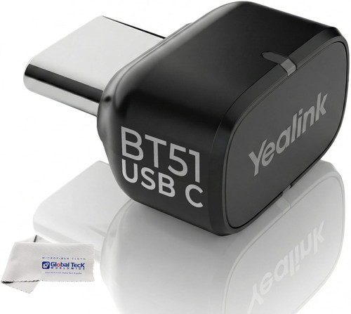 Yealink WH64 Wireless DECT Headset & Bluetooth UC Mono & EHS62 Adapter, Teams & Zoom Compatible, Acoustic Shield 2.0, 3-Mic Noise Cancellation, Plug & Play for PC, Phone & UC Platforms, Long Battery
