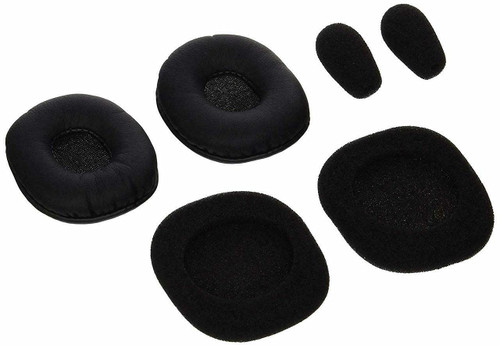 Leatherette Ear Cushion Kit for Blue Parrot 350 (1st Gen Model), Mic Windscreen Replacement 6pcs by Global Teck