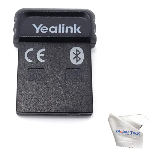 Yealink BT41 Bluetooth Adapter USB Dongle Accessory for Headphones, Headsets, Earbuds - Yealink telephones T42S, T42U, T43U, T46S, T46U, T48S, T48U, T53, T27G, T29G, T46G, T48G, T41S Global Teck Cloth
