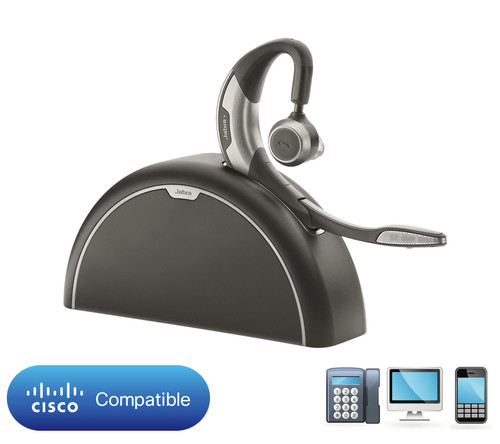 Cisco Certified JABRA MOTION UC+ WITH TRAVEL & CHARGE KIT | Cisco phones: 7925G, 8945, 9951, 9971, Jabber, Webex, IP Communicator