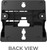 Poly Wall Mount Bracket for Polycom VVX 150/250 Desk Telephones Only, 89D19AA, Engineered for Secure Fit, Ideal for Clutter-Free Workstations, Enhances Accessibility Common Areas, Global Teck Cloth