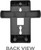 Poly CCX 350 Wall Mount Bracket for CCX 350 Desk Phone Only, Does NOT fit Other Poly Models, Precision Fit for Workstations and Common Areas, Easy Access, Part 89D05AA, 2200-49696-001, GTW Cloth