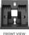 Poly CCX 500/505 Wall Mount Bracket for Desk Phones Only, Secure Precision Fit for Cleaner Workstations and Common Areas, Easy Access, Part 89D06AA, 2200-49713-001, Includes Global Teck Cloth
