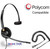 Polycom Compatible Plantronics VoIP Noise Canceling EncorePRO Headset Bundle