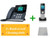 Yealink T54W Touch Screen SIP Phone Bundle with 2 W56H Cordless Handsets, Power Supply, DECT Dongle and Global Teck Microfiber Cloth (T54W - 2Handset Bundle)
