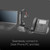 Poly Savi 8210 Bluetooth Wireless DECT Single-Ear UC Headset - Connects to Deskphone, PC/Mac USB-A, Works with Zoom, RingCentral, 8x8, Vonage, Global Teck Microfiber