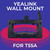 Yealink T55 Wall Mount Bracket for IP Phone, Secure Durable Holder for SIP Deskphone, Easy Installation, Space-Saving Organizer for Offices, Call Centers, Clinics, Workstations & GTW Microfiber Cloth