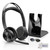 Plantronics Poly Voyager Focus 2 MS Wireless Headphones with Headset Stand, Compatible for Teams, Phones Calls, Zoom, Noise Cancelling Wireless Headset with Mic for Work, Over The Ear, GTW Microfiber