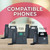 Yealink EXP40 Wall Mount Bracket - Yealink EXP40 Expansion Module Bundle by Global Teck with Microfiber Cloth