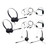 XS 820 Mono and XS 825 Stereo Wired Headset Bundle – Designed for Training, Coaching, Monitoring, and Onboarding – Compatible with Yealink, Avaya, Polycom, Cisco, Mitel, Nortel Desk Phones
