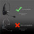 Leatherette Ear Cushion Kit for Blue Parrot 350 (1st Gen Model), Mic Windscreen Replacement 6pcs by Global Teck