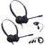 XS 820 Mono and XS 825 Stereo Wired Headset Bundle – Designed for Training, Coaching, Monitoring, and Onboarding – Compatible with Yealink, Avaya, Polycom, Cisco, Mitel, Nortel Desk Phones