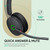 BH74 Yealink Headset Bluetooth Wireless with Headphone Charging Stand, Compatible with Teams, Zoom, Webex, Meet Video Calls, Acoustic Shield Mic & Hybrid ANC, Long Battery, Ideal for Office & Remote