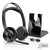 Plantronics Poly Voyager Focus 2 UC Bluetooth Headset with Charging Stand, USB-C/A Adapters, Connects to Teams, Zoom and Phone Calls on Laptops PC/Mac and Cellphones, Enhances Audio, GTW Cloth
