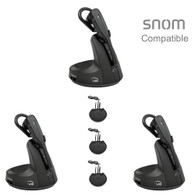 Snom Phone Compatible Vxi V300 3pk Bundle - Includes Snom Remote Answer (EHS) Adapter -Snom 300 and 800 Series