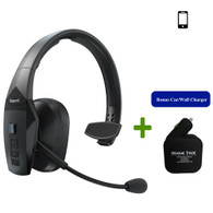 VXi BlueParrott B550-XT Bluetooth Headset Bundle | Includes 2 USB Port Car/Wall Charger