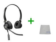 Jabra Engage 50 Stereo Headset - PC/MAC, USB Desk Phones | Compatible with Select USB Phones - Polycom, Yealink, Cisco Jabber, Mitel MiVoice, RingCentral - Cleaning Cloth