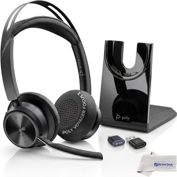 GTW Poly Voyager Focus 2 UC, Stereo Bluetooth Headset with Charge