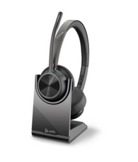 Poly Voyager 4320 UC Wireless Bluetooth Duo Headset (USB-C) Teams Version with Charge Stand (218479-02)