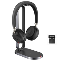 Yealink BH72 Wireless Bluetooth Headset (Teams) with Charging Stand (Black)