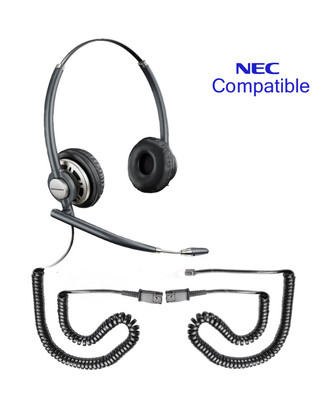 NEC compatible Plantronics Encore PRO Duo Wideband Headset, HW301N
