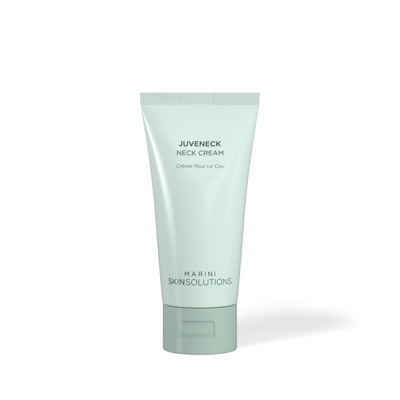 Marini Juveneck targets the neck area, visibly improving the tone, texture and elasticity on the neck and jawline